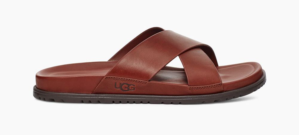 Ugg Slide Mens - Ugg Wainscott Chocolate - 260TMPOAF